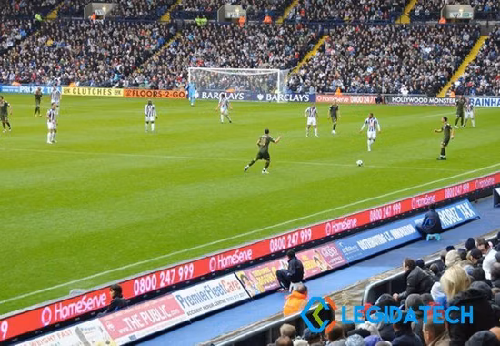 Soft Rubber Module Mask 960X960mm Portable Panel P10 Outdoor Stadium Football Perimeter Advertising LED Screen